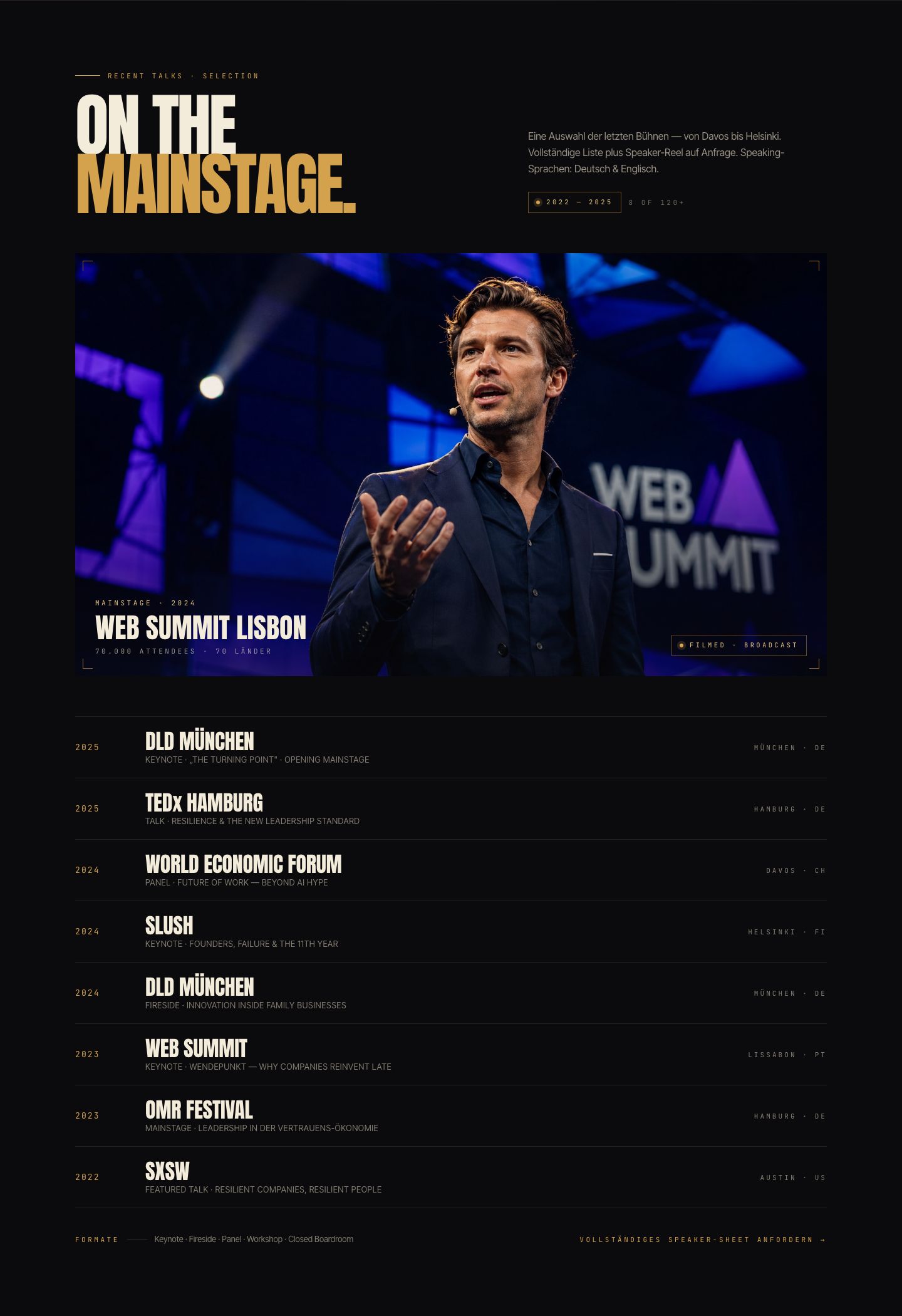 Dr. Jonas Haberland — Web Summit Lisbon