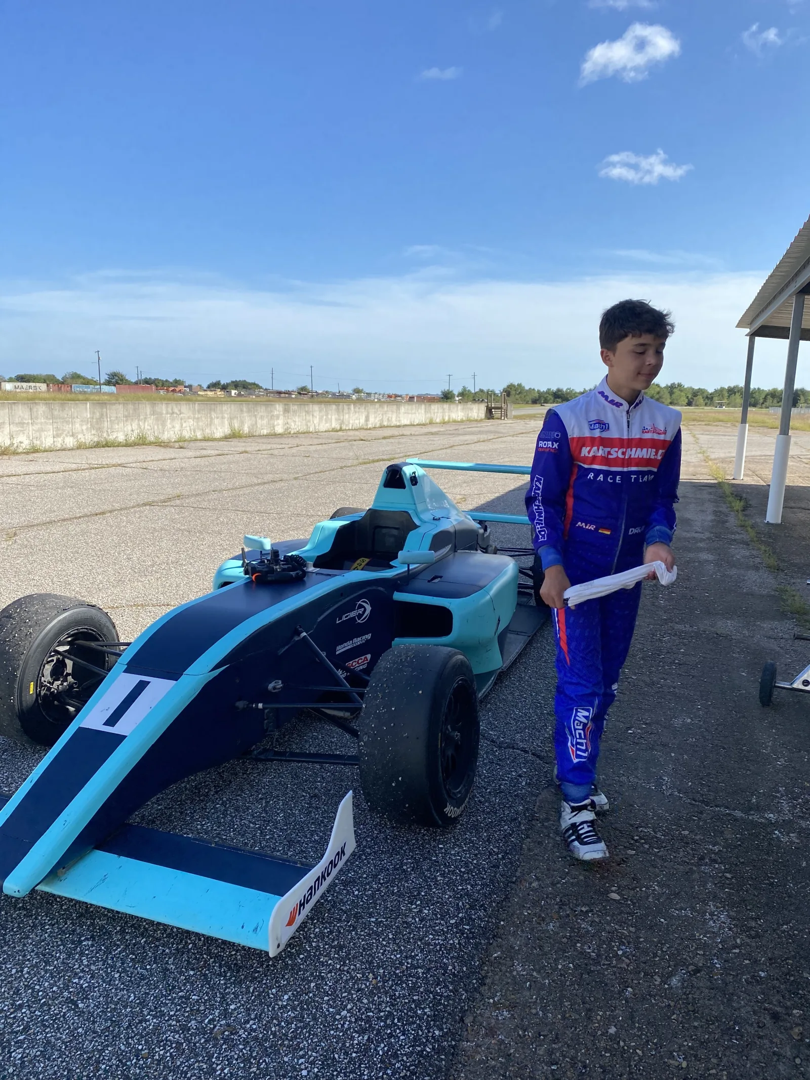 David Schnell am Formel 4 Auto